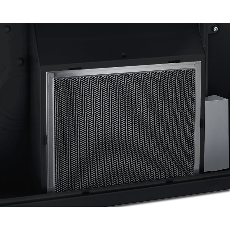 Black Stainless Steel Convertible Under Cabinet Range Hood