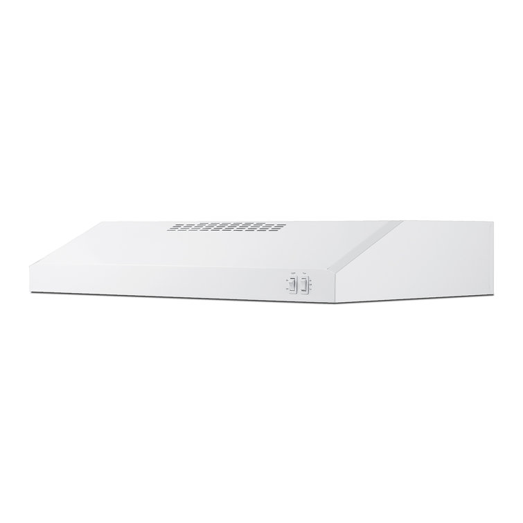 White Stainless Steel Convertible Under Cabinet Range Hood