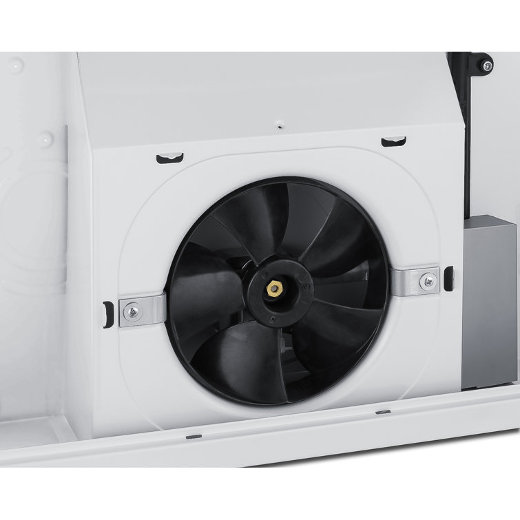 White Stainless Steel Convertible Under Cabinet Range Hood