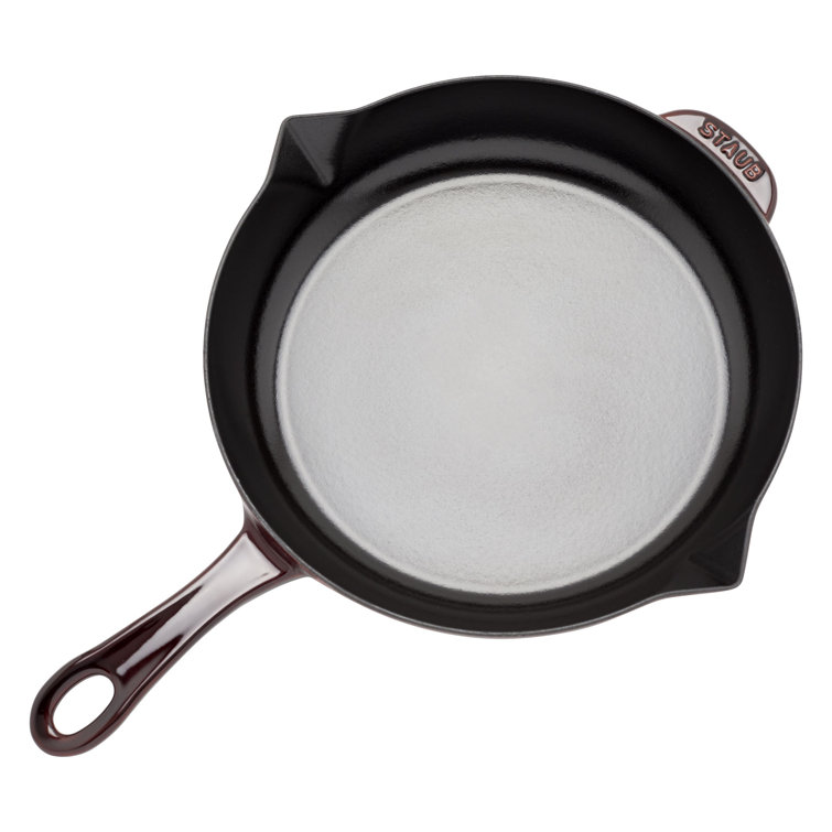 Grenadine Enameled Cast Iron 10-inch Fry Pan with Helper Handle
