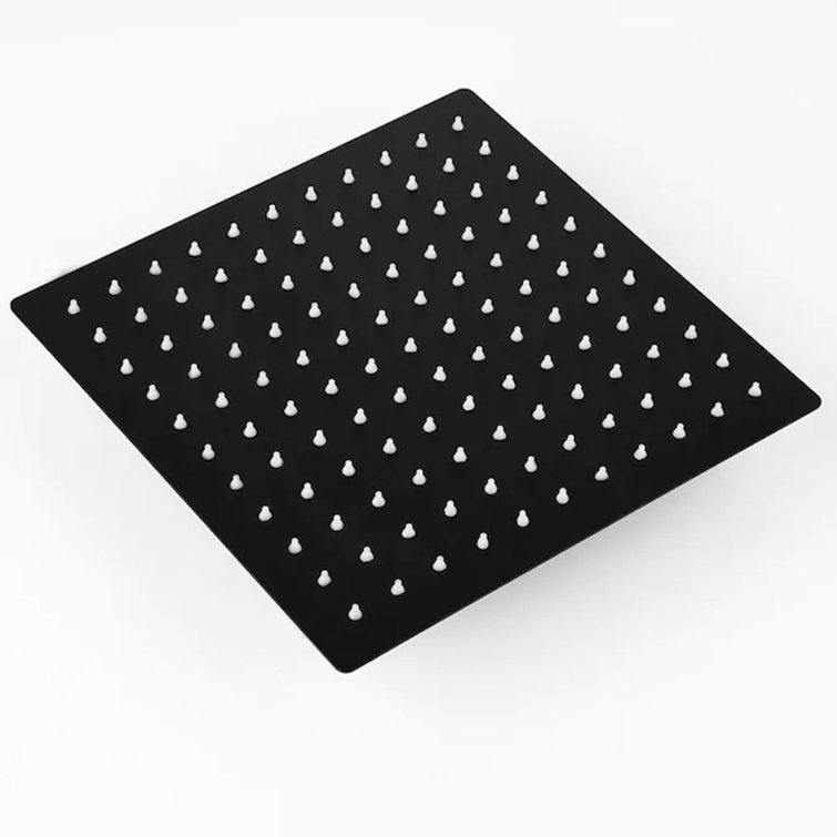 Large Black Wall Mounted Rain Shower System