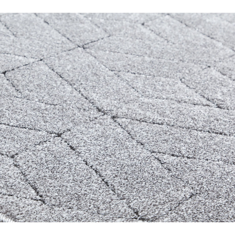 Cadence 5' x 7' Geometric Gray Synthetic Area Rug