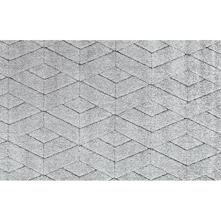 Cadence 5' x 7' Geometric Gray Synthetic Area Rug