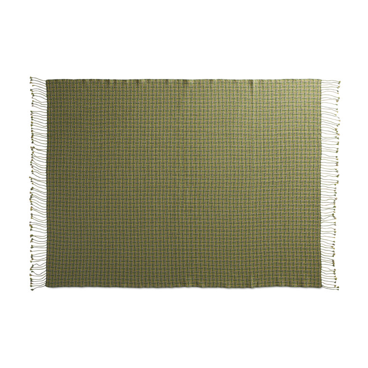 Chaperone Green Wool Cozy Throw Blanket