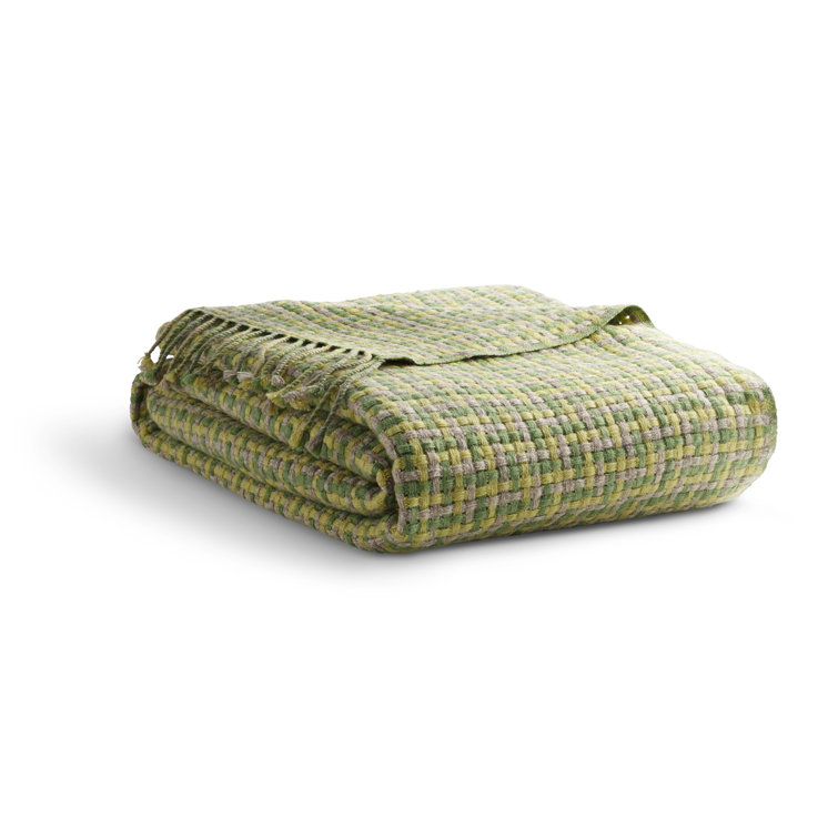 Chaperone Green Wool Cozy Throw Blanket