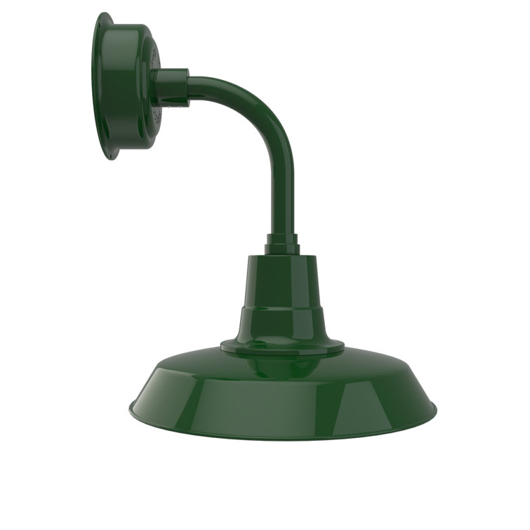 Vintage Green Steel LED Barn Wall Sconce