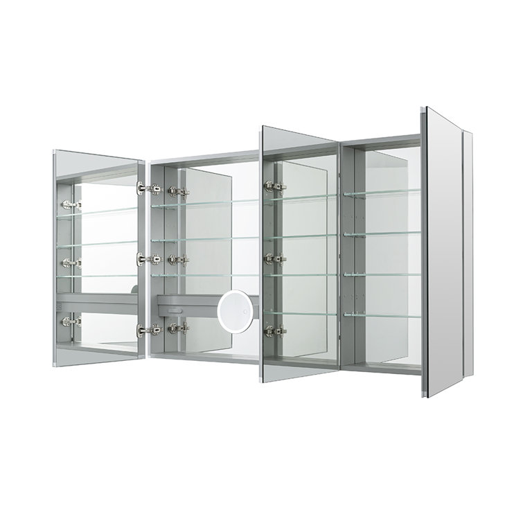 Royale 60" Triple Door Medicine Cabinet with LED Mirror