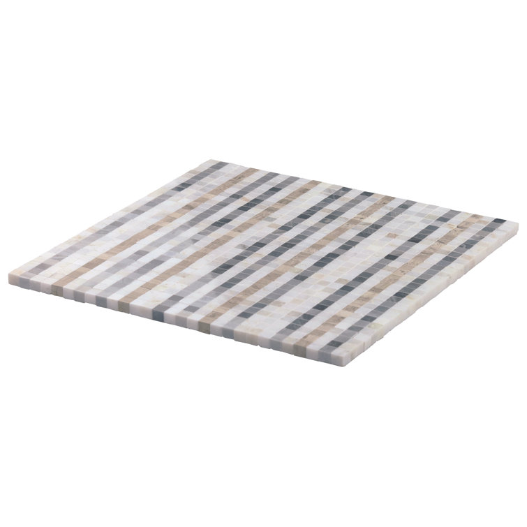 Cloud Gray 12" x 12" Marble Mosaic Wall & Floor Tile