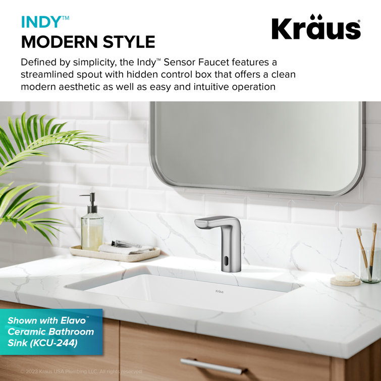 Indy Touchless Sensor Stainless Steel Bathroom Faucet