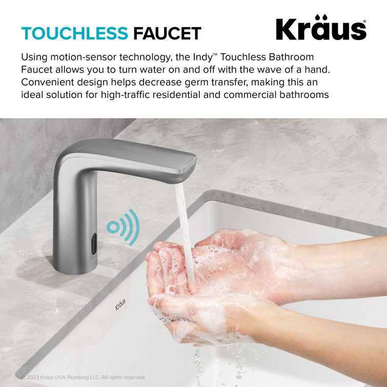 Indy Touchless Sensor Stainless Steel Bathroom Faucet
