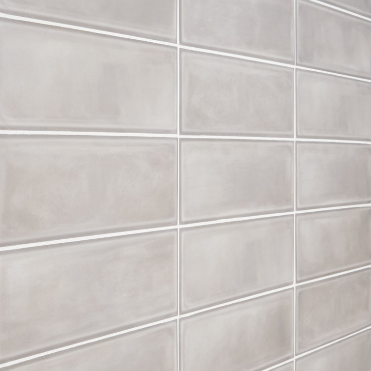 Stacy Garcia Gray Matte Porcelain Subway Wall Tile