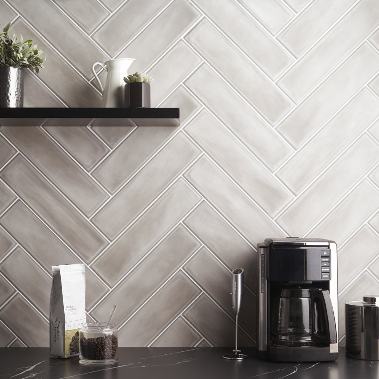 Stacy Garcia Gray Matte Porcelain Subway Wall Tile