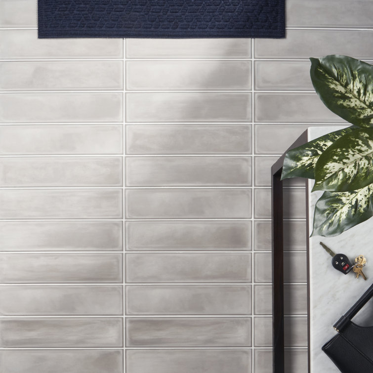 Stacy Garcia Gray Matte Porcelain Subway Wall Tile