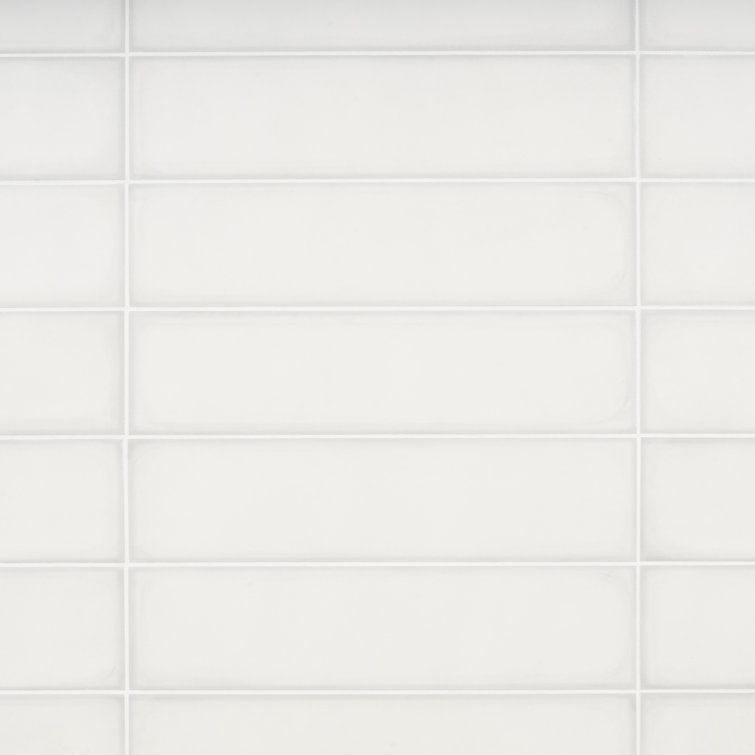 Stacy Garcia White Matte Porcelain Subway Wall Tile