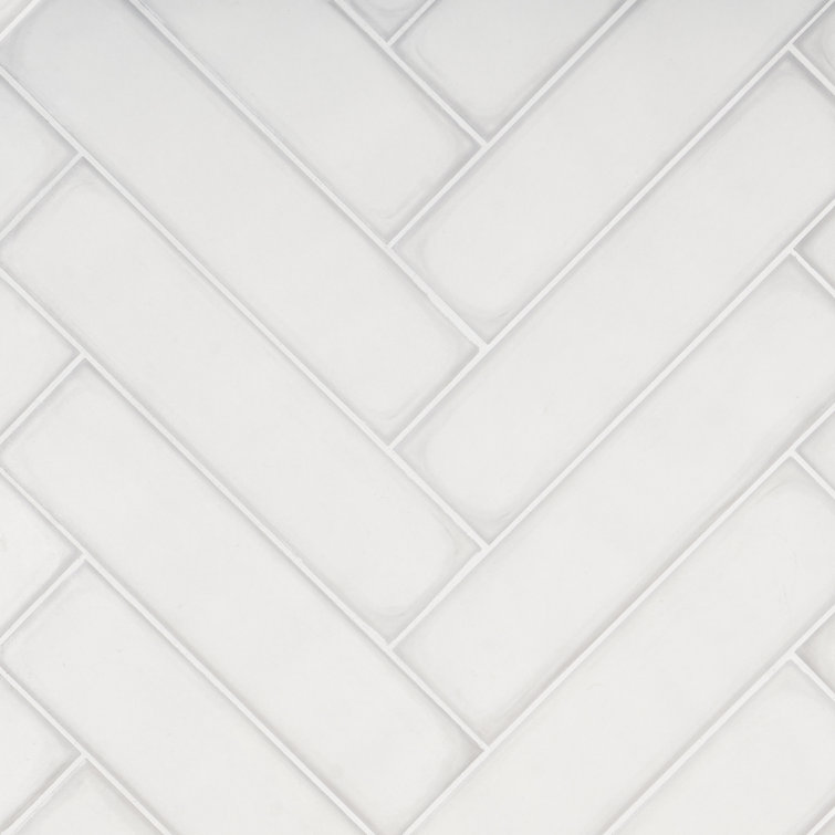 Stacy Garcia White Matte Porcelain Subway Wall Tile