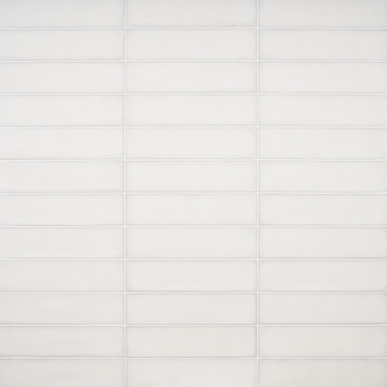 Stacy Garcia White Matte Porcelain Subway Wall Tile