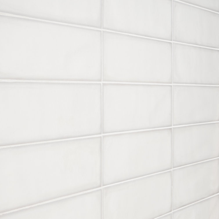 Stacy Garcia White Matte Porcelain Subway Wall Tile