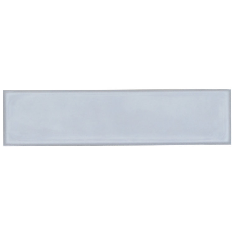 Azure Polished Porcelain Subway Wall Tile 3.93 x 15.74 in