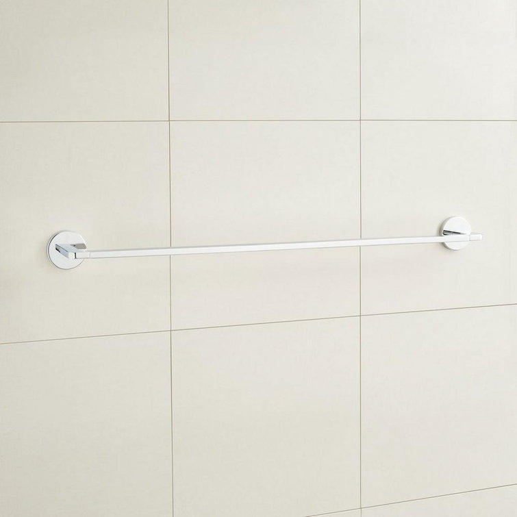 Drea 26-Inch Chrome Wall Mounted Single Towel Bar