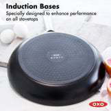 OXO Agility Black 12" Aluminum Ceramic Nonstick Fry Pan