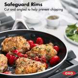 OXO Agility Black 12" Aluminum Ceramic Nonstick Fry Pan