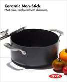 OXO 5QT Black Aluminum Nonstick Stock Pot with Lid