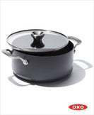 OXO 5QT Black Aluminum Nonstick Stock Pot with Lid