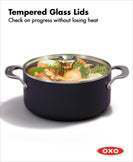 OXO 5QT Black Aluminum Nonstick Stock Pot with Lid