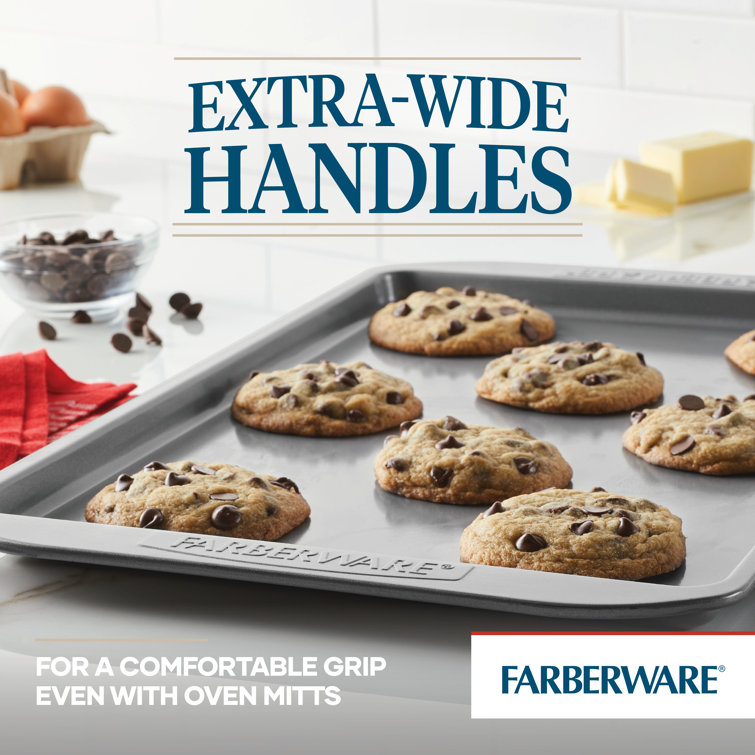Farberware Gray Nonstick Steel 11" x 17" Cookie Pan Set
