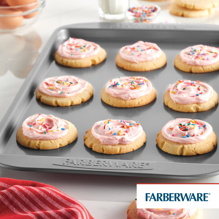 Farberware Gray Nonstick Steel 11" x 17" Cookie Pan Set