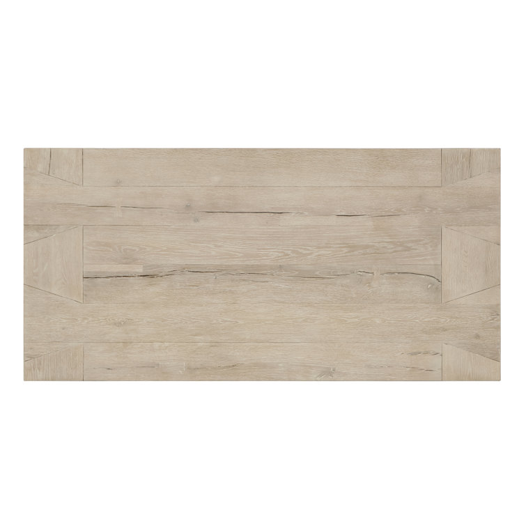 Meadow White Rectangular Cracked Oak Coffee Table