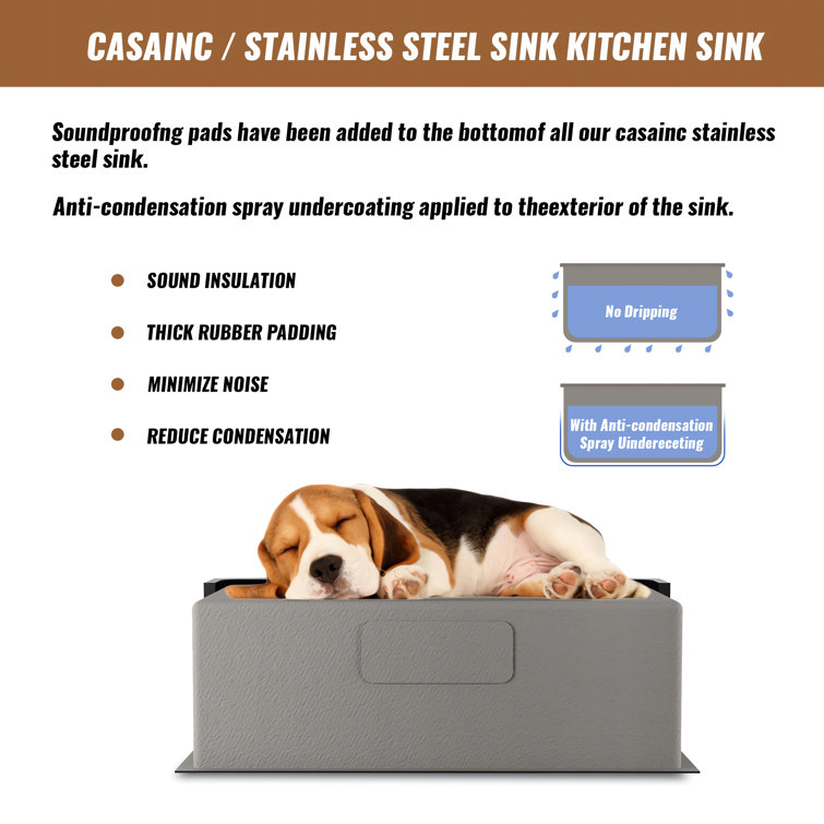 30'' Stainless Steel Farmhouse Single Bowl Kitchen Sink with Accessories