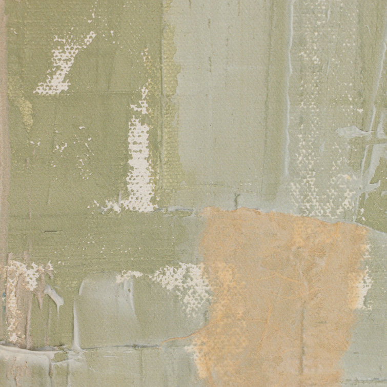 Gary 004 Green Abstract Canvas Wall Art 60" x 40"