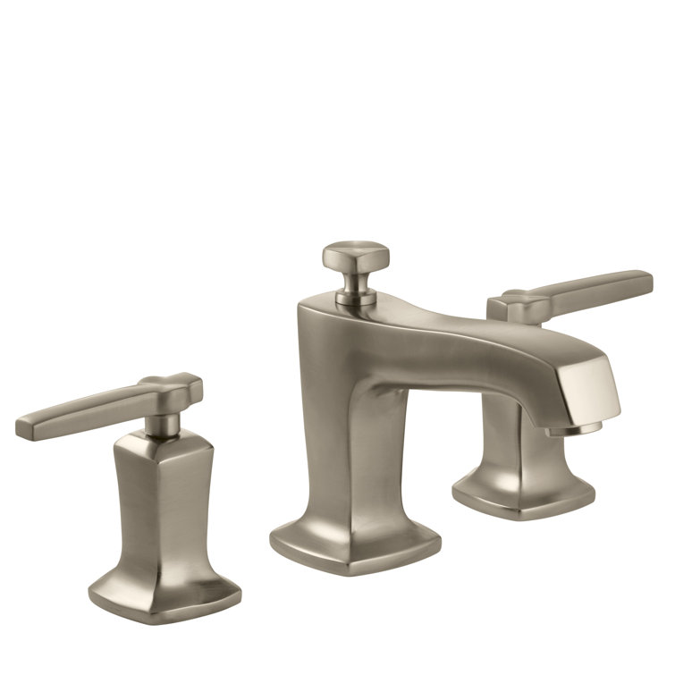 Margaux Brushed Bronze Widespread Bathroom Faucet with Drain Assembly