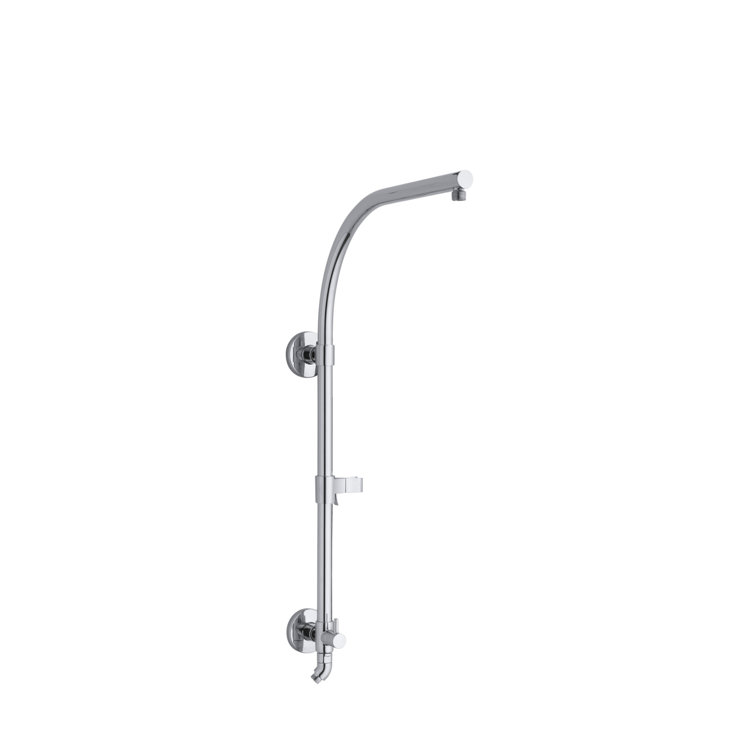 Polished Chrome Wall-Mount Arch Shower Column