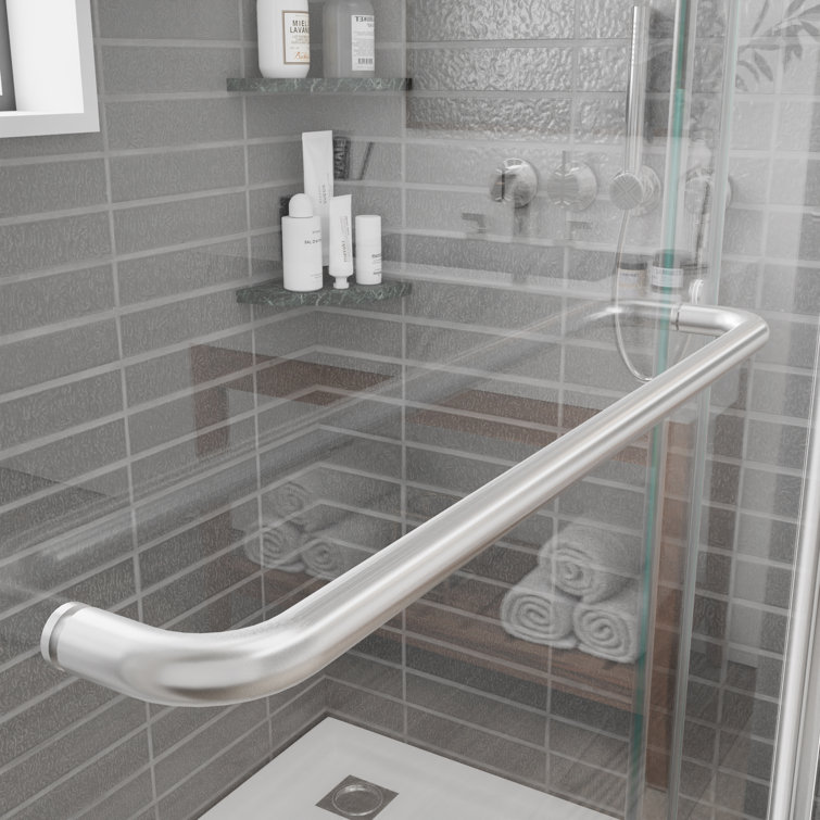 56-60" Chrome Semi-Frameless Double Sliding Shower Door with Clear Tempered Glass