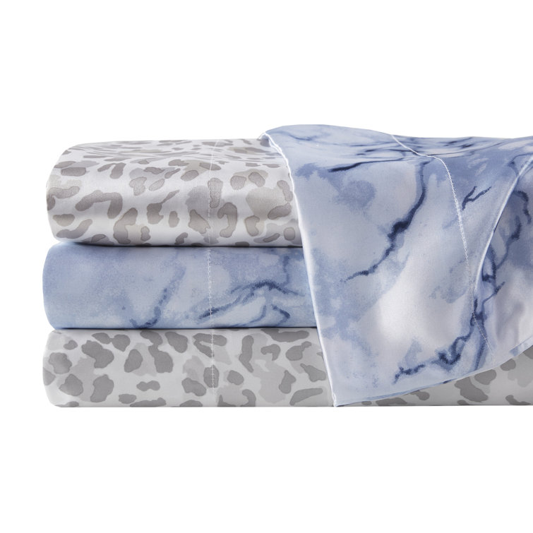 Full Tan Leaves Cotton Percale Sheet Set