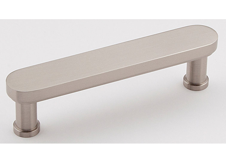 Satin Nickel Brushed Modern Bar Pull with Mounting Hardware