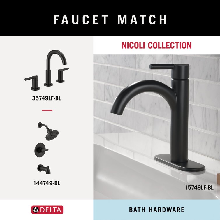Nicoli Matte Black 24-Inch Metal Bath Hardware Set