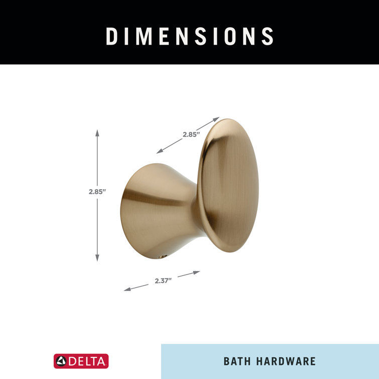 Brilliance Champagne Bronze Wall Mount Towel Hook