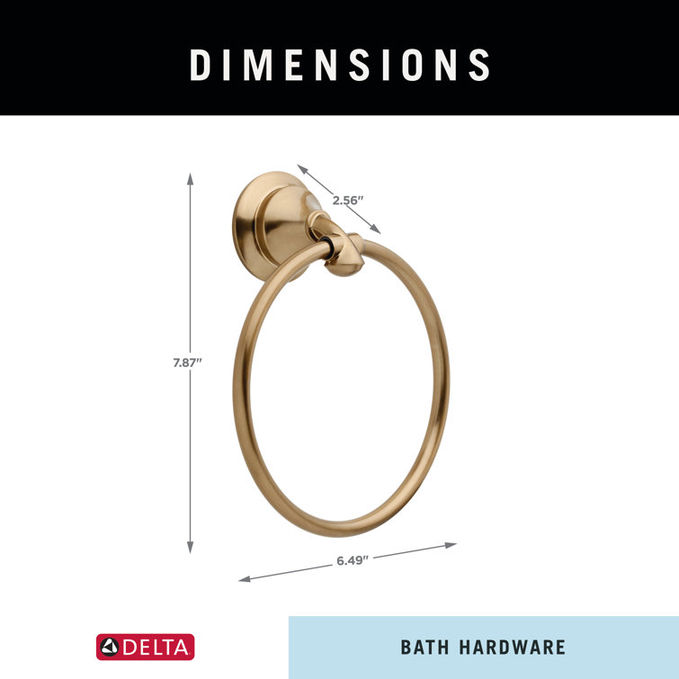 Stainless Steel Transitional Wall Mounted Towel Ring