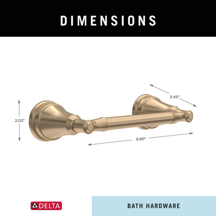Champagne Bronze Wall Mounted Pivot Arm Toilet Paper Holder