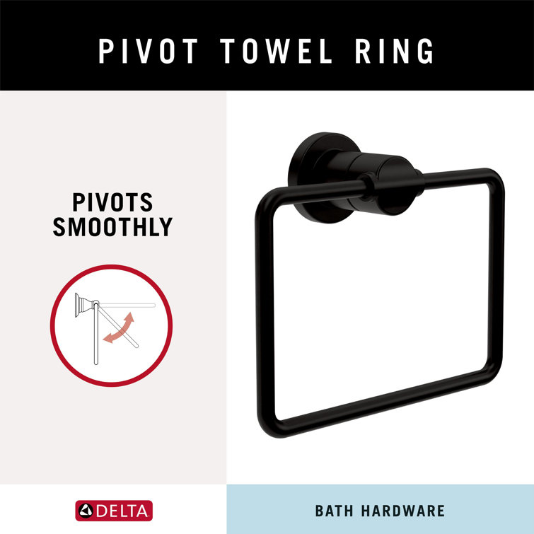 Nicoli Matte Black 24-Inch Metal Bath Hardware Set