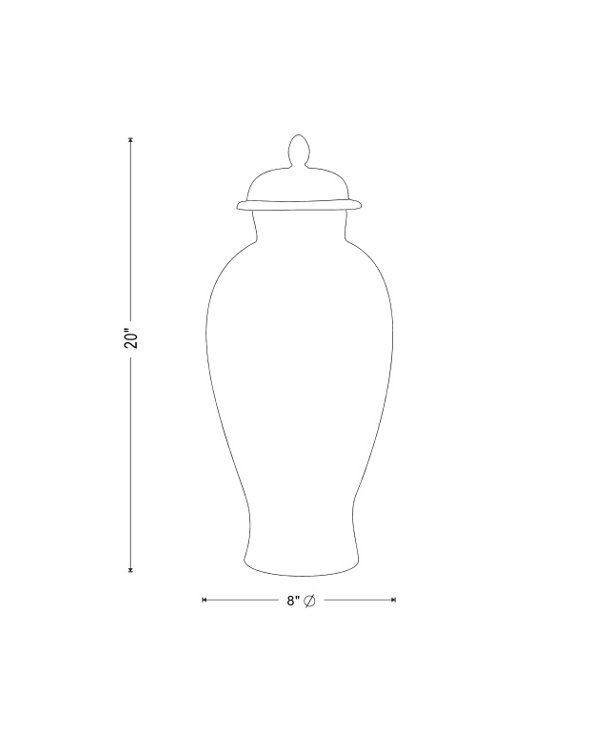Tall White Porcelain Novelty Vase with Lift-Off Lid