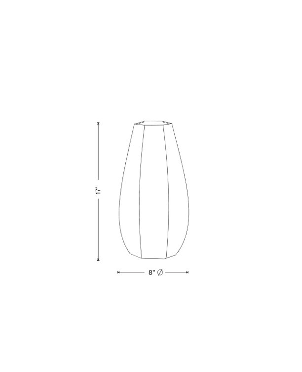 Deco Charcoal Grey Crackled Porcelain Bud Table Vase