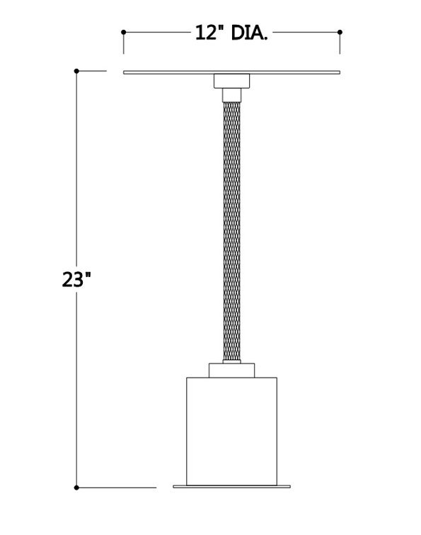 Aged Brass Round Steel Pedestal End Table