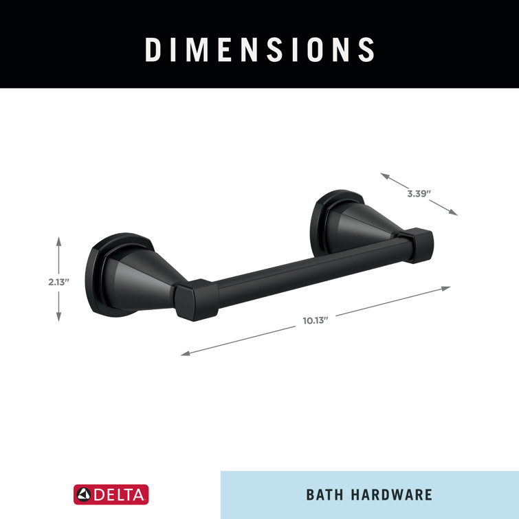 Matte Black Wall Mounted Modern Hand Towel Bar