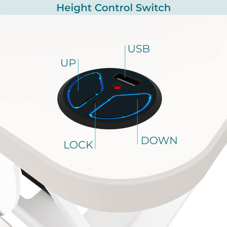 VersaDesk 36" Power Pro White Electric Standing Desk Converter