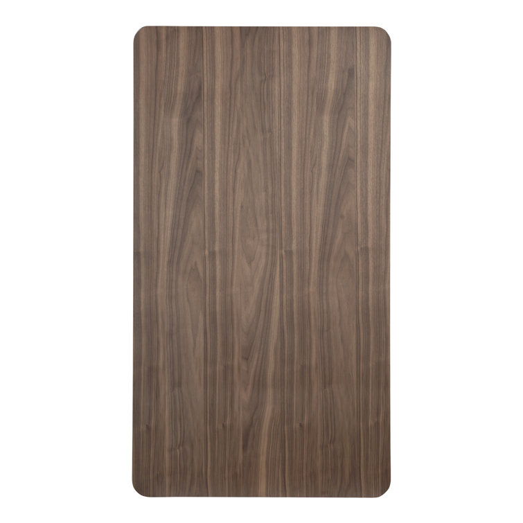 Walnut Rectangular Wood Coffee Table with Storage