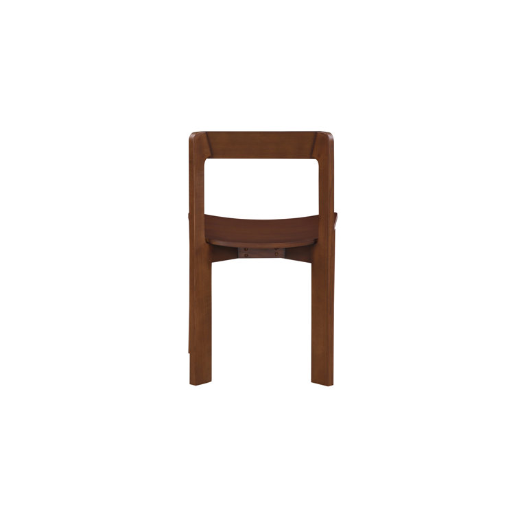 Leola Brown Ash Low Back Side Chair Set